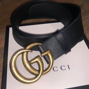 Women’s Gucci Wide Leather Belt
